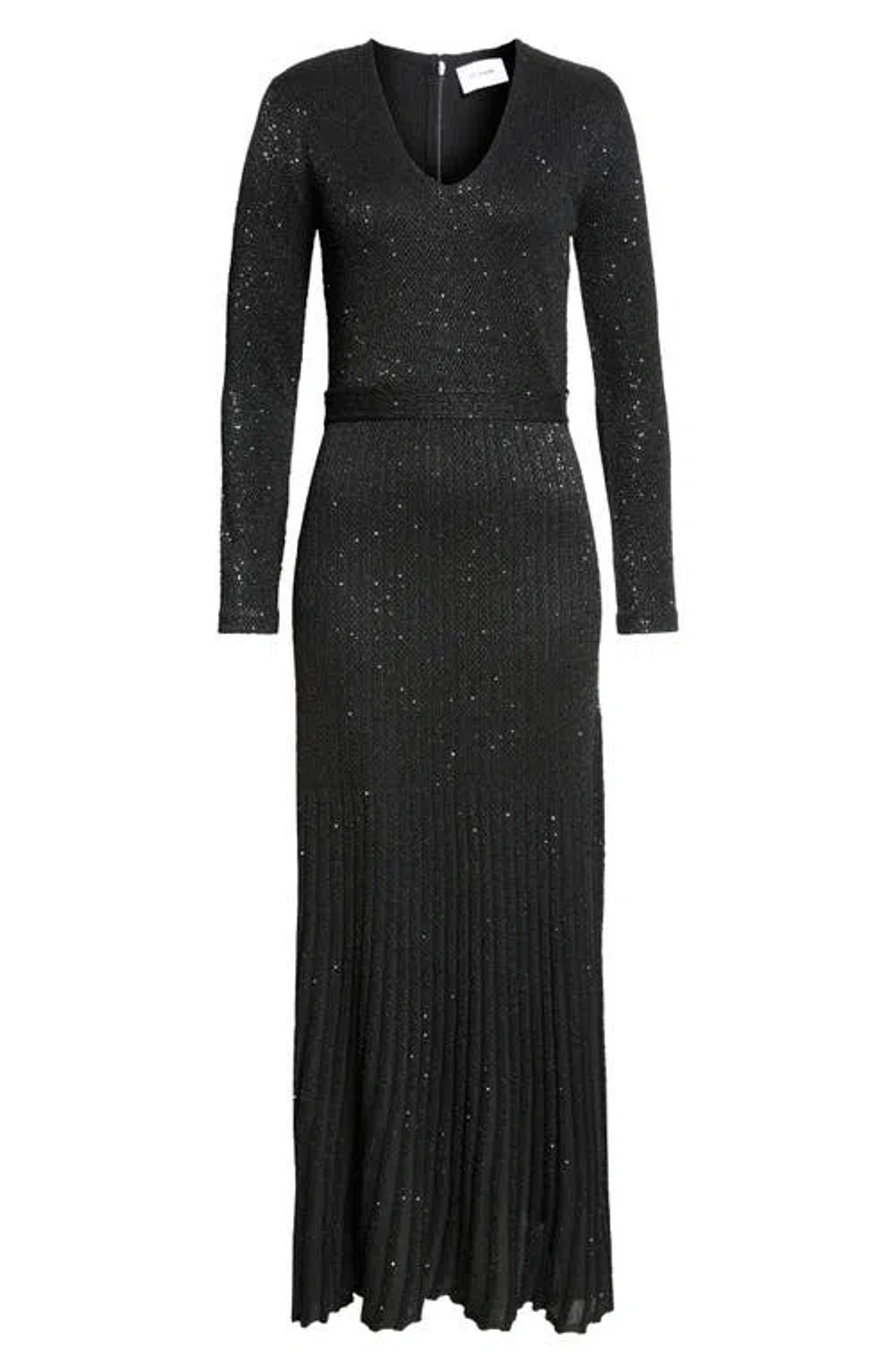 chinese dress ladies GORGEOUS ST. JOHN COUTURE BY MARIE GRAY BLACK PAILLETTES EVENING GOWN   Vintage Clothing & Fashions