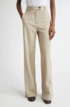 St John St. John Collection Stretch Twill Straight Leg Pants In Neutral