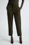 St John St. John Collection Stretch Twill Tapered Ankle Pants In Cypress