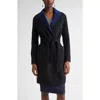 St John St. John Collection Two-tone Double Face Wool & Cashmere Coat