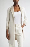 St John St. John Collection Two-tone Double Face Wool & Cashmere Coat