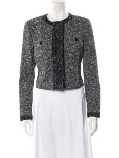 Pre-owned St John Colorblock Pattern Evening Jacket W/ Tags In Multi