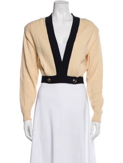 Pre-owned St John Colorblock Pattern Vest In Neutral