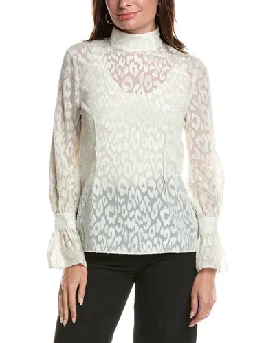 ST JOHN ST. JOHN COUPE PLEATED BLOUSE