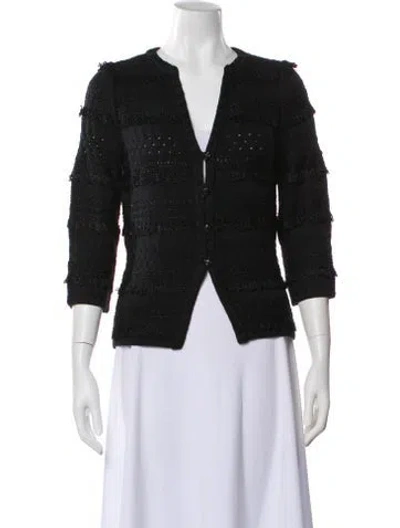 Pre-owned St. John Couture Blazer In Black