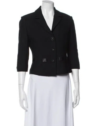 Pre-owned St. John Couture Blazer In Black