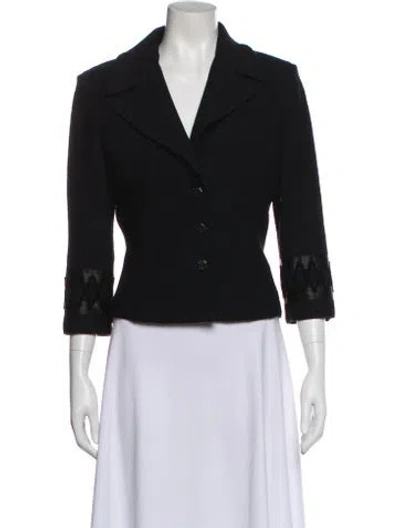 Pre-owned St. John Couture Blazer In Blue