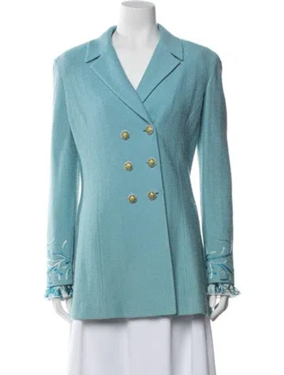 Pre-owned St. John Couture Blazer In Blue