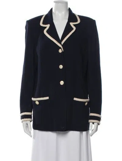 Pre-owned St. John Couture Blazer In Blue