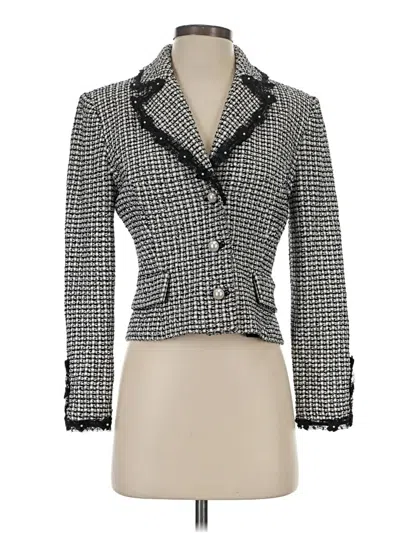 Pre-owned St. John Couture Blazer Jacket In Gray
