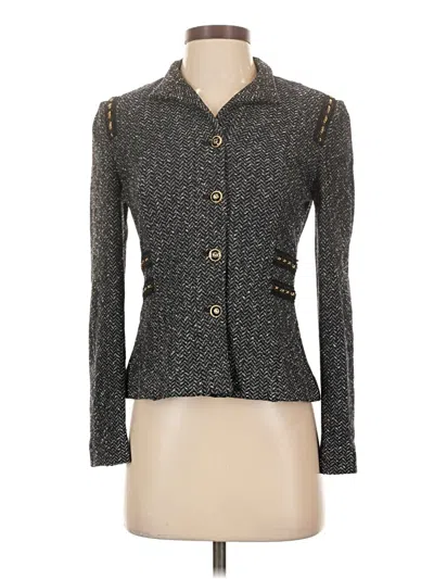 Pre-owned St. John Couture Blazer Jacket In Gray