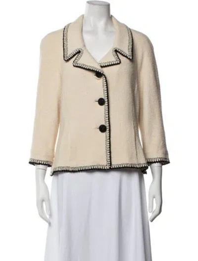 Pre-owned St. John Couture Blazer In Neutrals