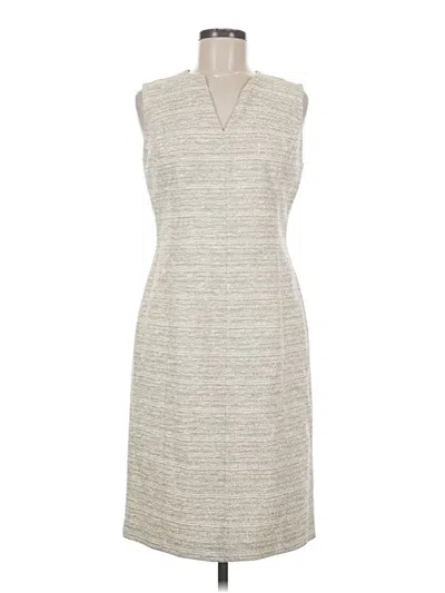 Pre-owned St. John Couture Casual Dress In Gray