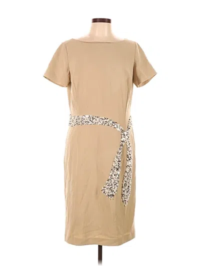 Pre-owned St. John Couture Casual Dress In Tan
