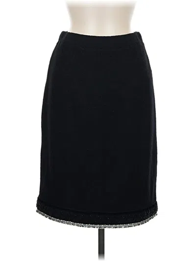 Pre-owned St. John Couture Casual Skirt In Black