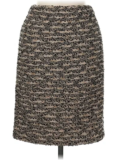 Pre-owned St. John Couture Casual Skirt In Brown