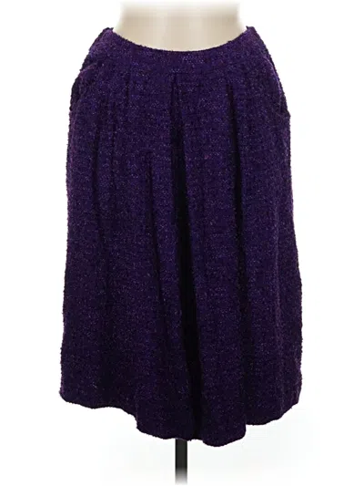 Pre-owned St. John Couture Casual Skirt In Purple