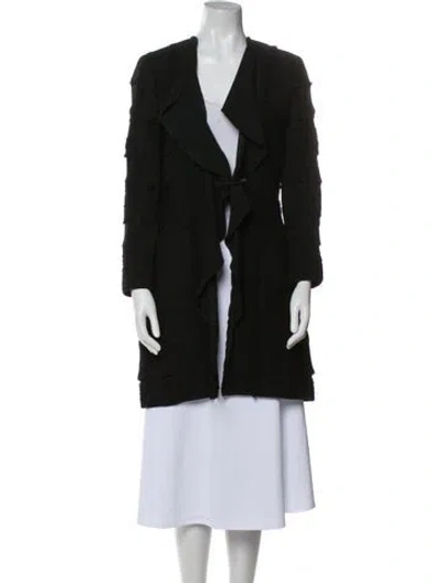 Pre-owned St. John Couture Coat In Black