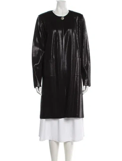 Pre-owned St. John Couture Coat In Black