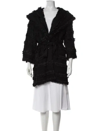 Pre-owned St. John Couture Coat In Black