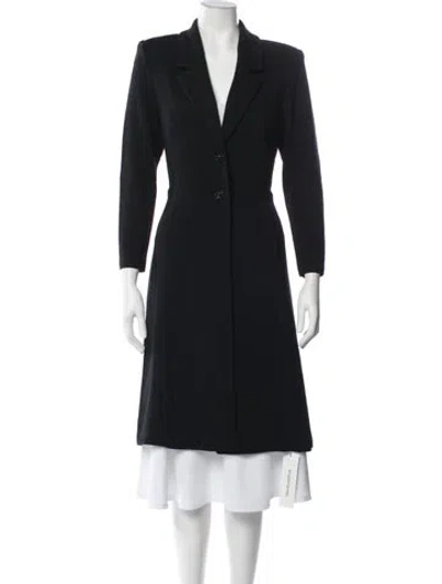 Pre-owned St. John Couture Coat In Blue