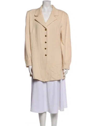 Pre-owned St. John Couture Coat In Neutral