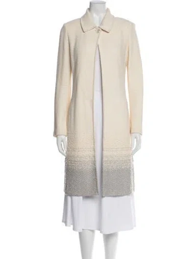 Pre-owned St. John Couture Coat In Neutral