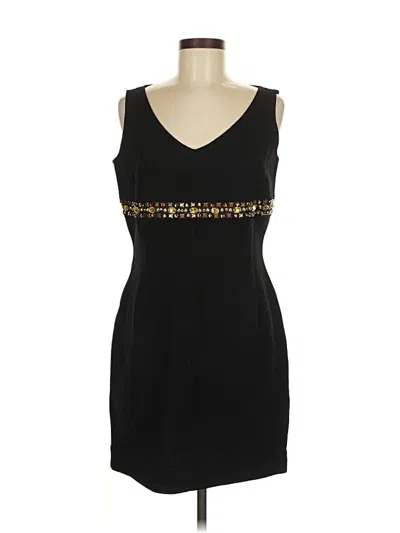 Pre-owned St. John Couture Cocktail Dress In Black