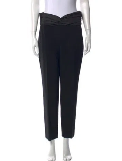 Pre-owned St. John Couture Crystal Embellishments Long Skirt In Black
