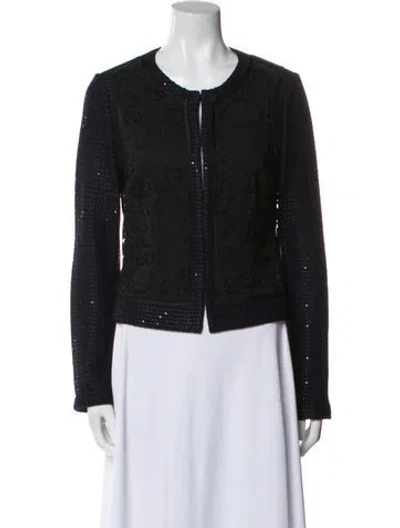 Pre-owned St. John Couture Evening Jacket In Black
