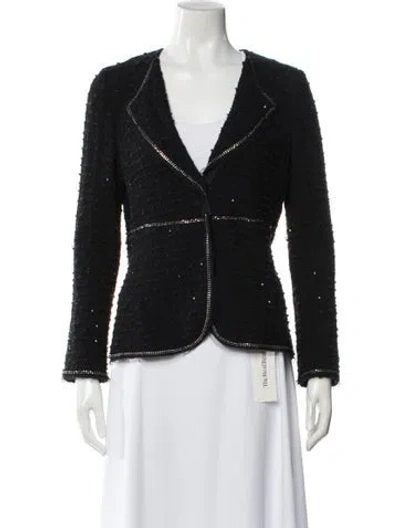 Pre-owned St. John Couture Evening Jacket In Black