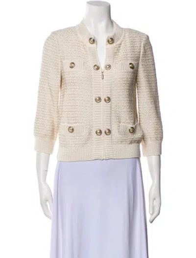 Pre-owned St. John Couture Evening Jacket In Neutral