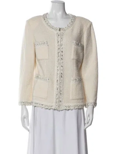 Pre-owned St. John Couture Evening Jacket In Neutral