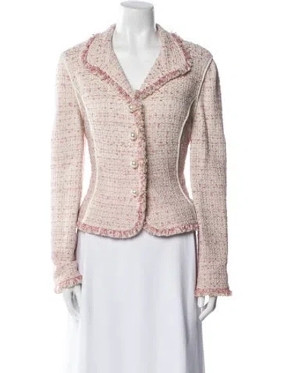 Pre-owned St. John Couture Evening Jacket In Pink