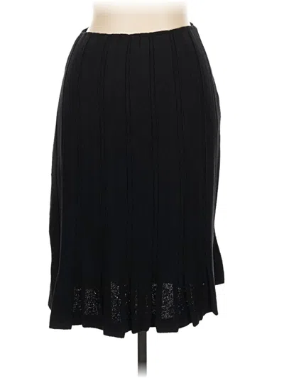 Pre-owned St. John Couture Formal Skirt In Black