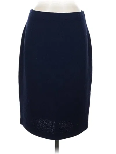 Pre-owned St. John Couture Formal Skirt In Blue