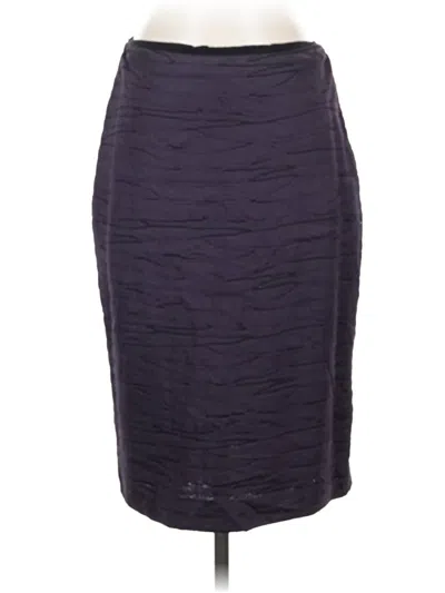 Pre-owned St. John Couture Formal Skirt In Purple
