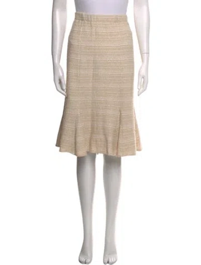 Pre-owned St. John Couture Glitter Accents Knee-length Skirt