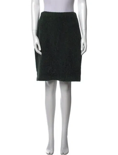 Pre-owned St. John Couture Glitter Accents Knee-length Skirt In Black