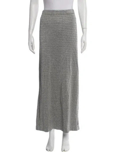 Pre-owned St. John Couture Glitter Accents Midi Length Skirt