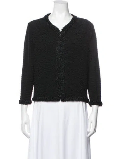 Pre-owned St. John Couture Jacket In Black