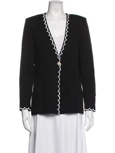Pre-owned St. John Couture Jacket In Black