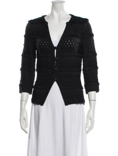 Pre-owned St. John Couture Jacket In Black