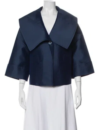 Pre-owned St. John Couture Jacket In Blue
