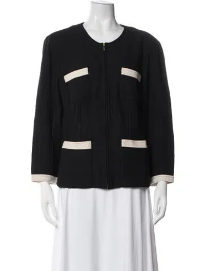 Pre-owned St. John Couture Jacket In Blue