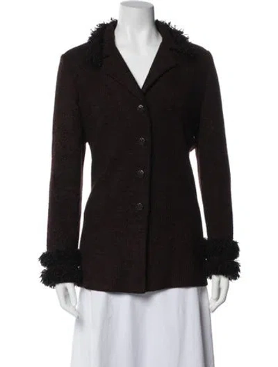 Pre-owned St. John Couture Jacket In Brown