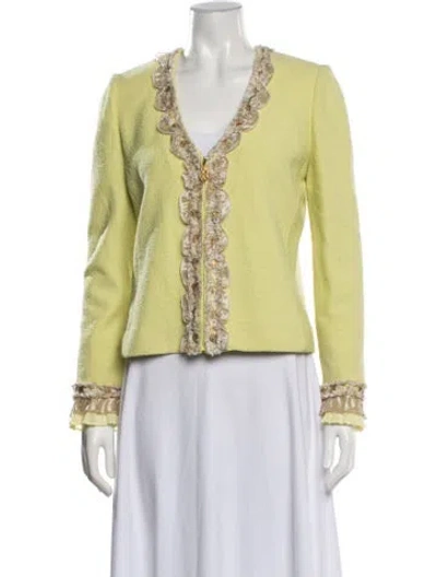 Pre-owned St. John Couture Jacket In Green