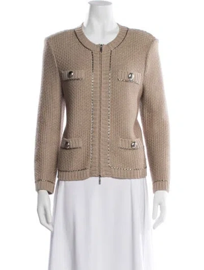 Pre-owned St. John Couture Jacket In Neutrals