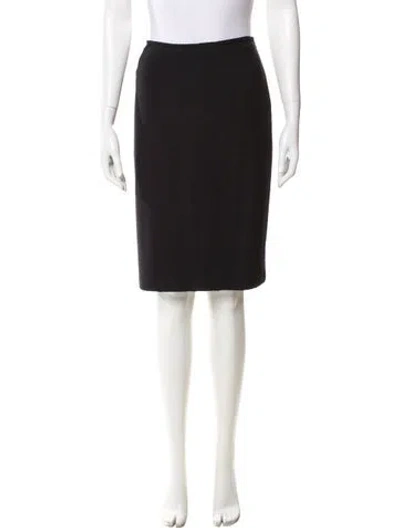 Pre-owned St. John Couture Knee-length Skirt In Black
