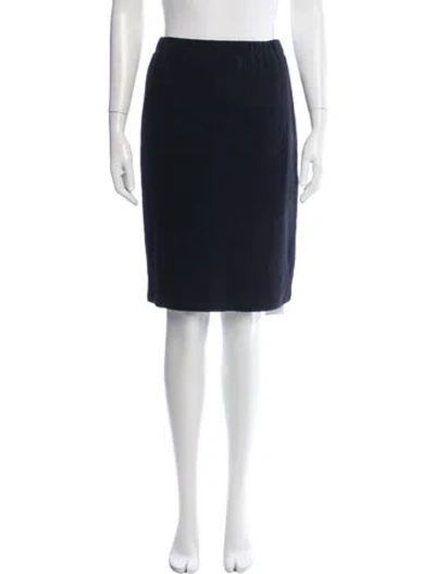 Pre-owned St. John Couture Knee-length Skirt In Blue